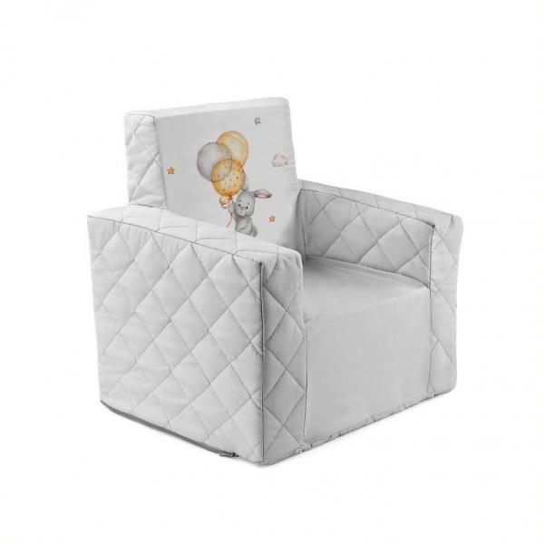 Fotoliu Copii Klups Basic Print Bunny Moale - imagine 2