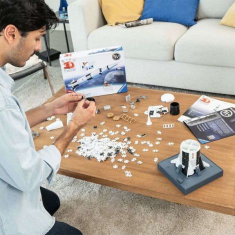 Construiște Racheta Apollo | Puzzle 3D Ravensburger - imagine 5