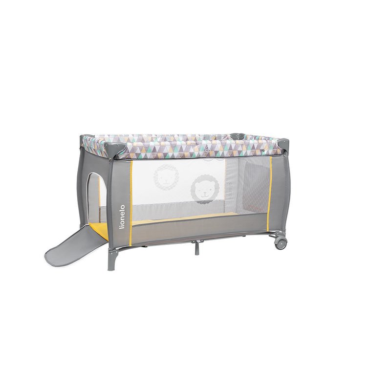 Patut Pliant Lionelo Sven Plus, 120x60 cm, Galben - imagine 2