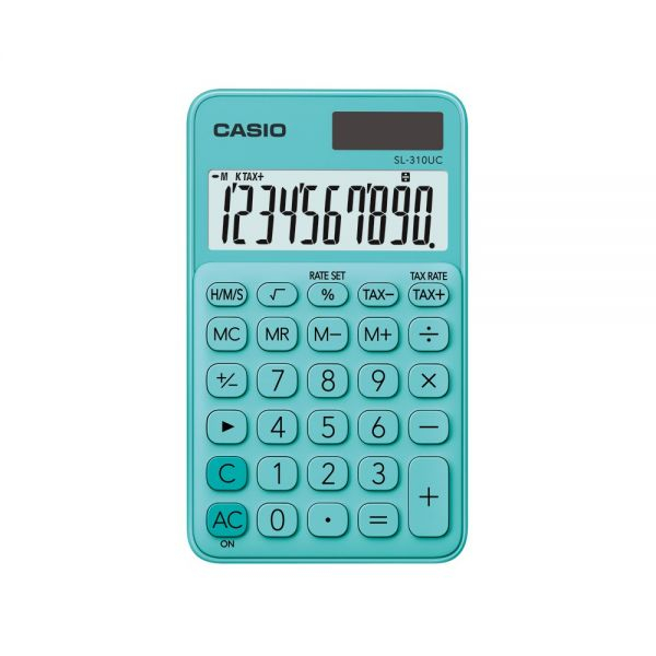 Calculator Portabil Casio SL-310UC Verde, 10 Cifre