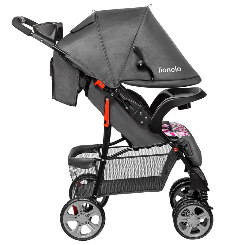 Carucior Lionelo Emma Plus Pink Scandi, Ergonomic - imagine 12