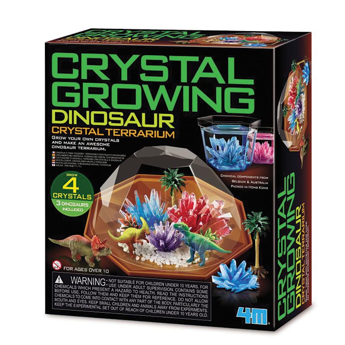 Set Terariu Dinozauri și Cristale 4M