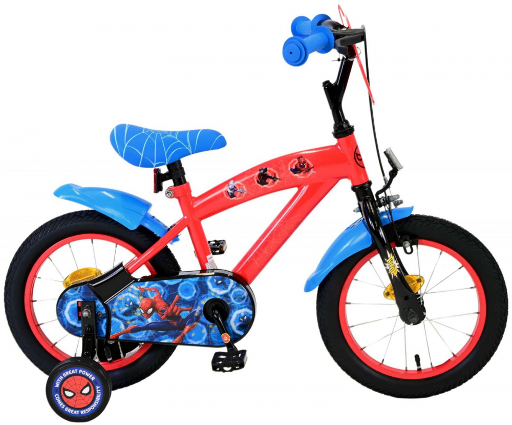 Bicicleta Spiderman Eandl 14" cu Roți Gonflabile - imagine 5