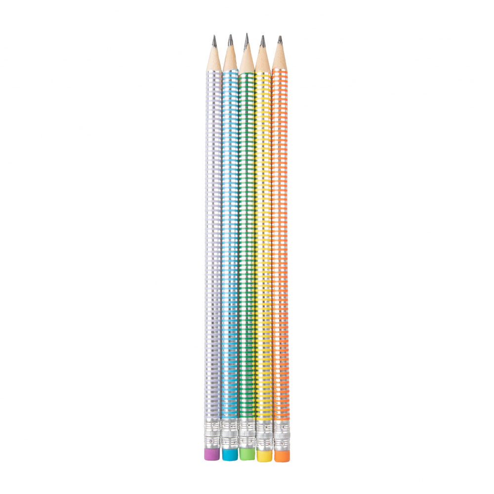 Creion Strigo HB Pastel Metalic cu Guma