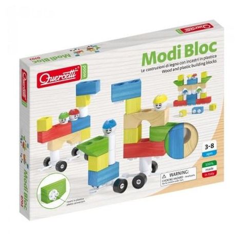 Quercetti Modi Bloc - Joc constructie creativ 30 piese