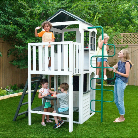 Complex Joaca KidKraft Woodland View cu Tobogan & Casuta - imagine 7