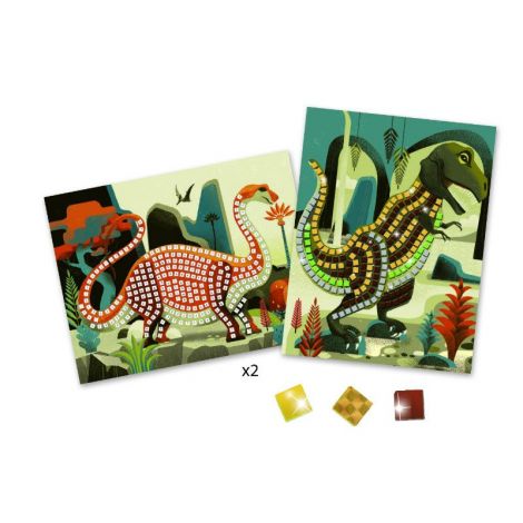 Mozaic Djeco Dinozauri - Joc Creativ 4+ Ani - imagine 2