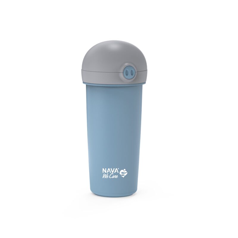 Nava Sticla Plastic 380ml cu Pai - Sigură & Eco - imagine 2