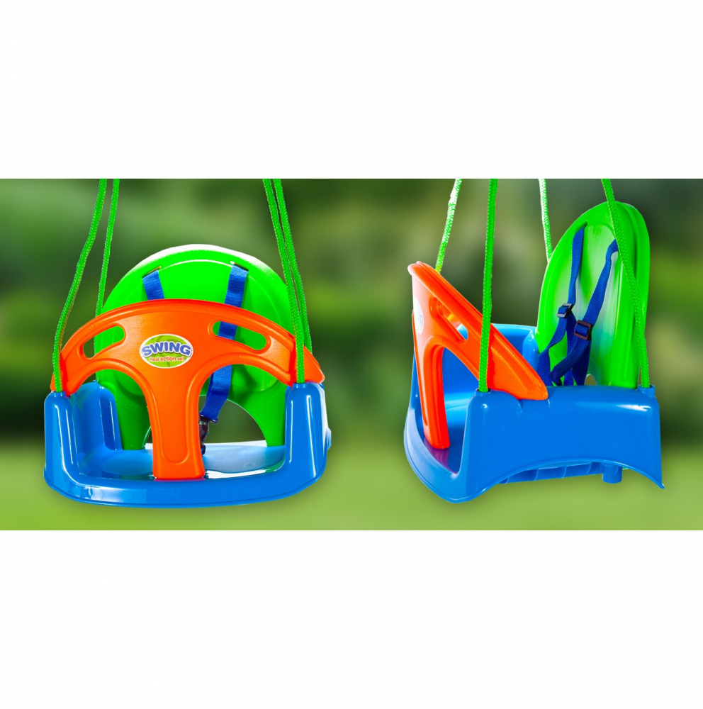 Leagan 3 in 1 Malplay Multicolor pentru Exterior - imagine 11