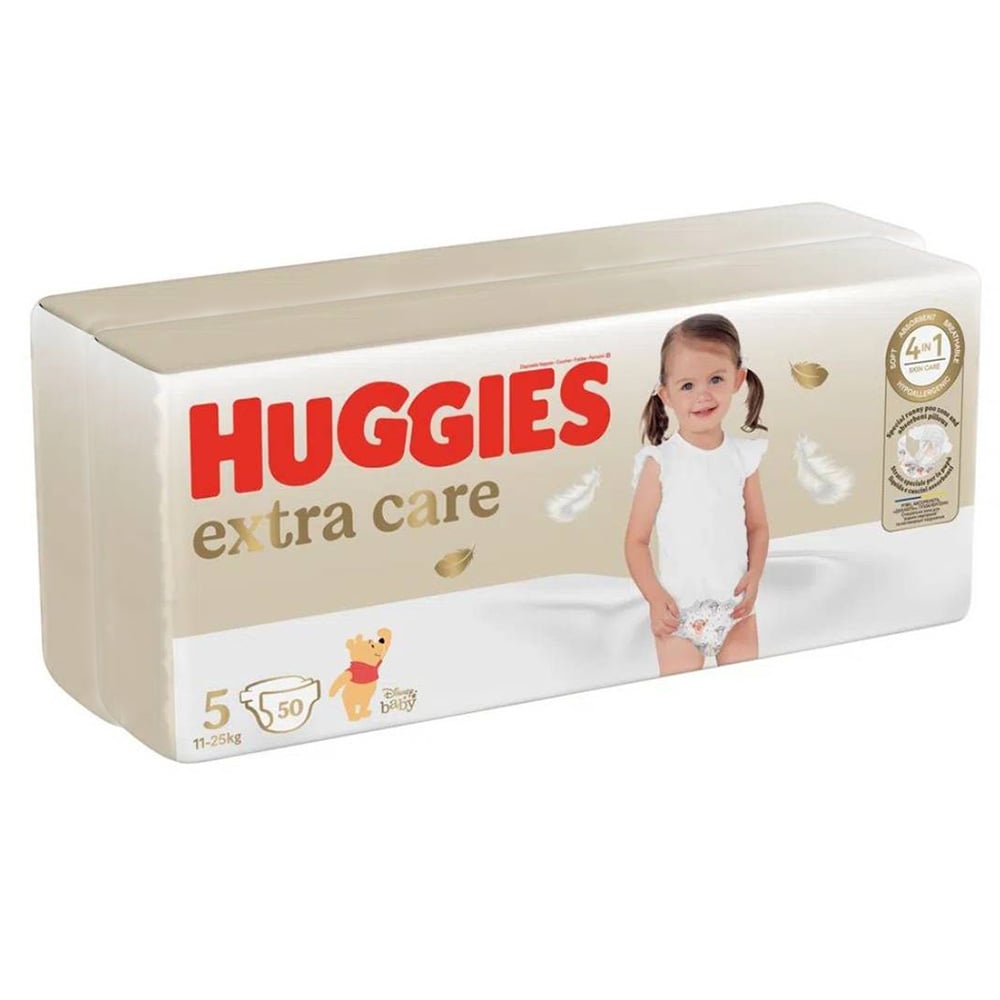 Scutece Huggies Extra Care Mega 5, 11-25kg, 100buc