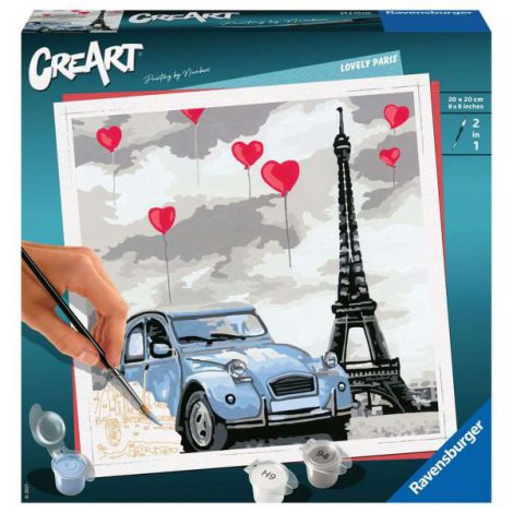 Pictură pe numere Paris Ravensburger - Set Creativ