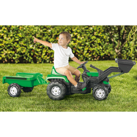Set Tractor Dolu cu Pedale si Excavator - imagine 6