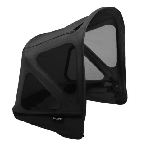 Capotina Bugaboo Donkey Midnight Black cu plasa insecte