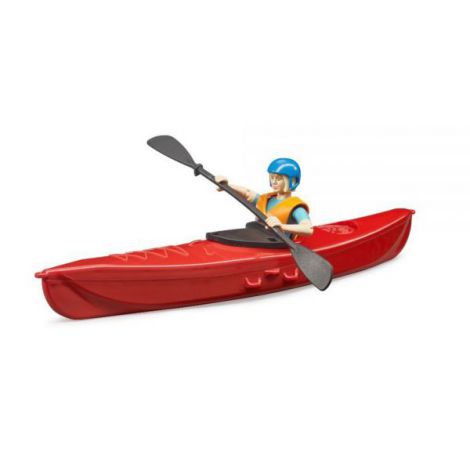 Bruder Figurina cu Caiac 63155 - Jucărie Sportivă - imagine 2