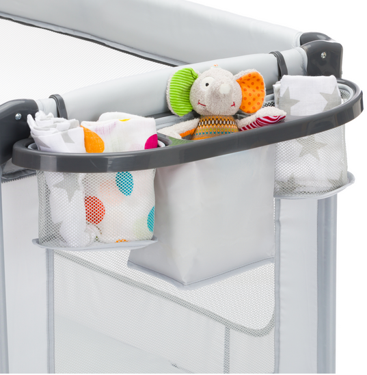 Patut pliabil Fillikid Capri Grey multifuncțional - imagine 7