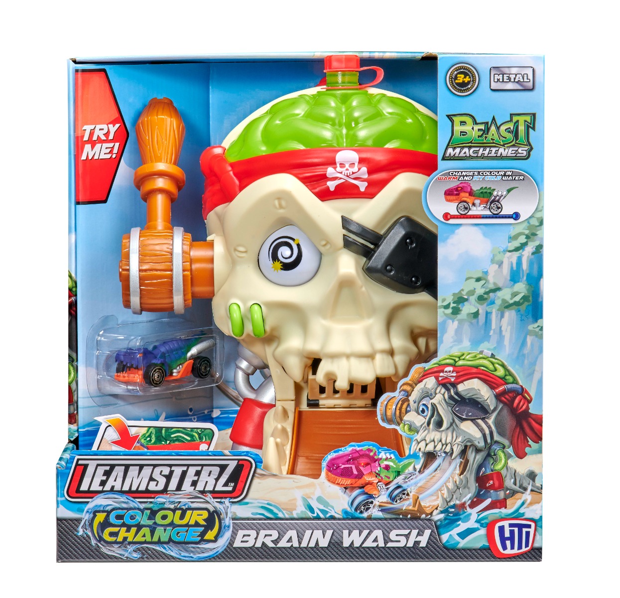 Set Masinuta Colour Change Teamsterz Brain Wash