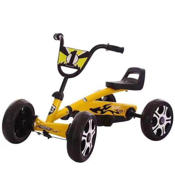 Kart Piccolino cu lanț și cadru metalic, galben