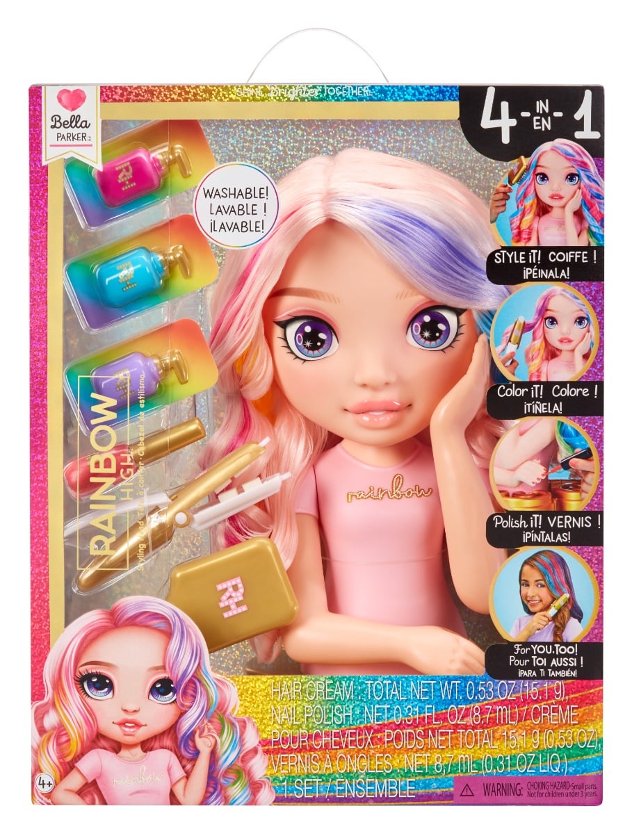 Manechin Coafură Rainbow High Bella Parker