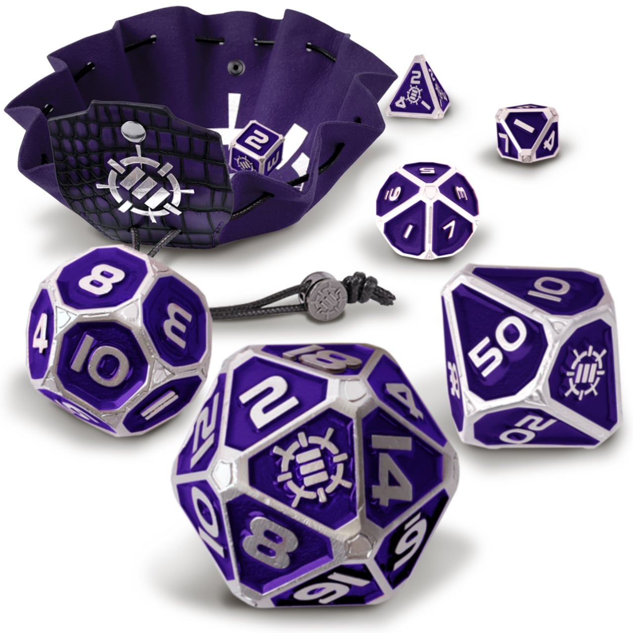 Set Zaruri Metalice Enhance Purple DnD - Premium