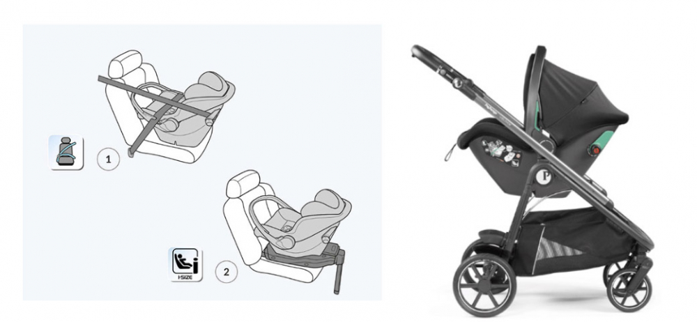Carucior 3 in 1 Peg Perego Veloce SLK, 0-22kg - imagine 2
