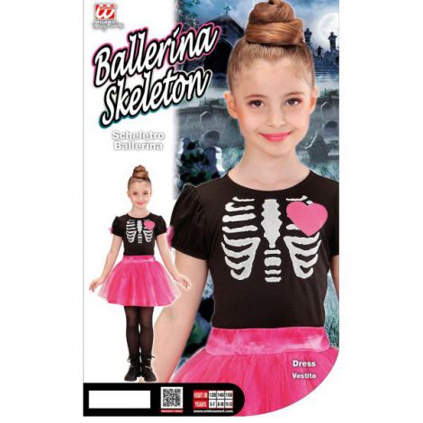 Costum Schelet Balerina Halloween Widmann - imagine 2