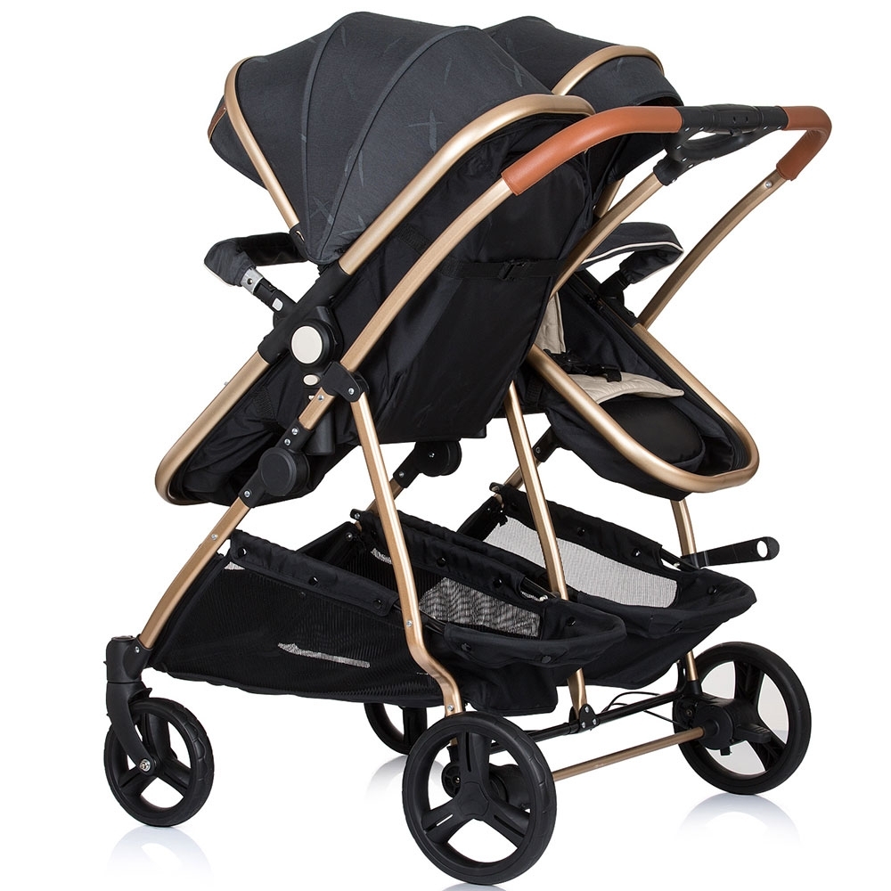 Carucior Gemeni Chipolino Duo Smart 2 in 1, Raven - imagine 7