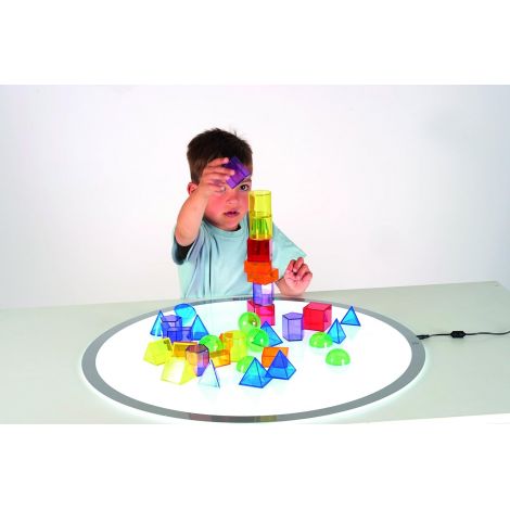 Tickit Set 36 Corpuri Geometrice Translucide - imagine 2