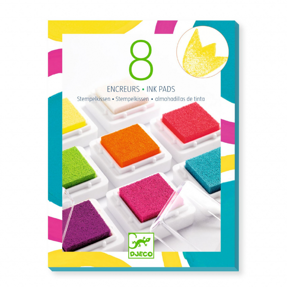 Set 8 tusiere Djeco pentru stampile