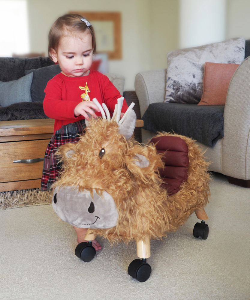 Hubert Highland Cow Little Bird Told Me | Jucărie Ride-On - imagine 5