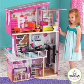 Casuta pentru papusi Luxury Kidkraft cu Lumini si Sunete - imagine 2