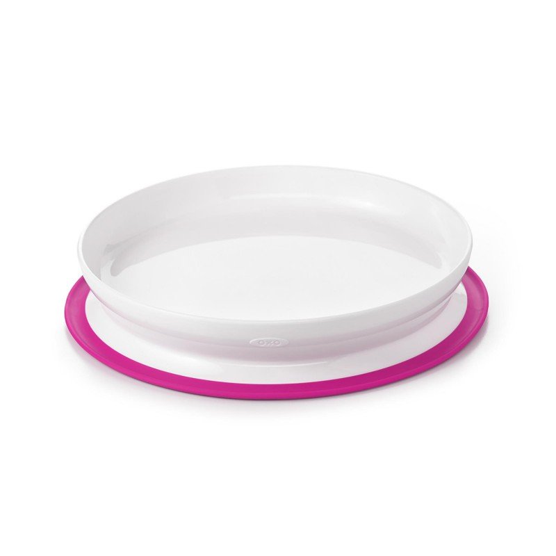 Farfurie Silicon Roz OXO Tot, Antiderapantă - imagine 3