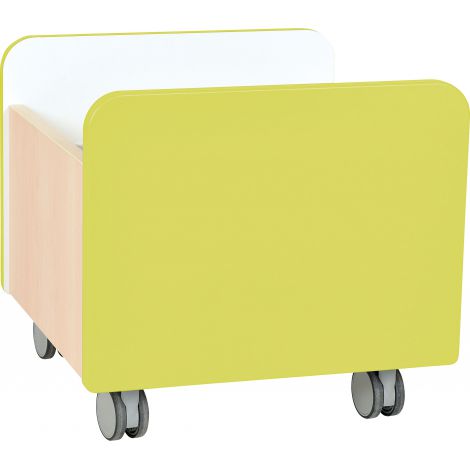 Cutie Quadro Lime pe roti | Depozitare Moje Bambino
