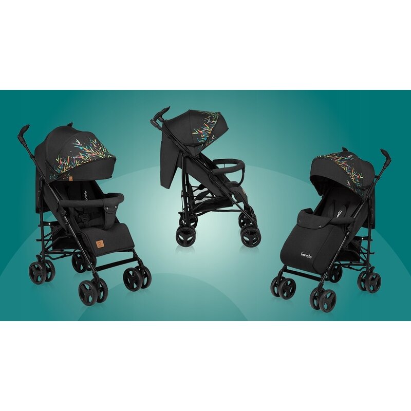 Carucior Lionelo Irma Dreamin, Editie Limitata, Negru - imagine 2