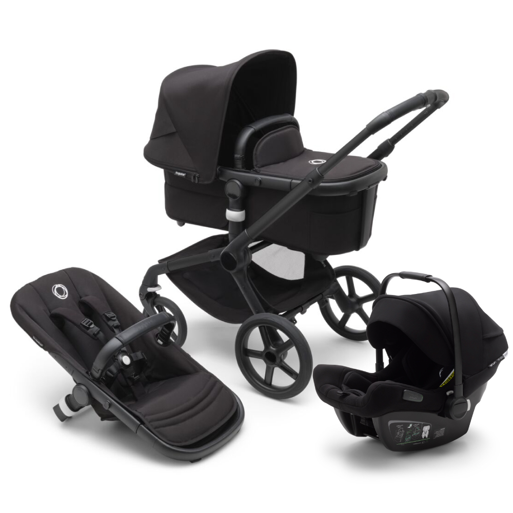 Bugaboo Fox 5 Black Midnight Black 3 în 1