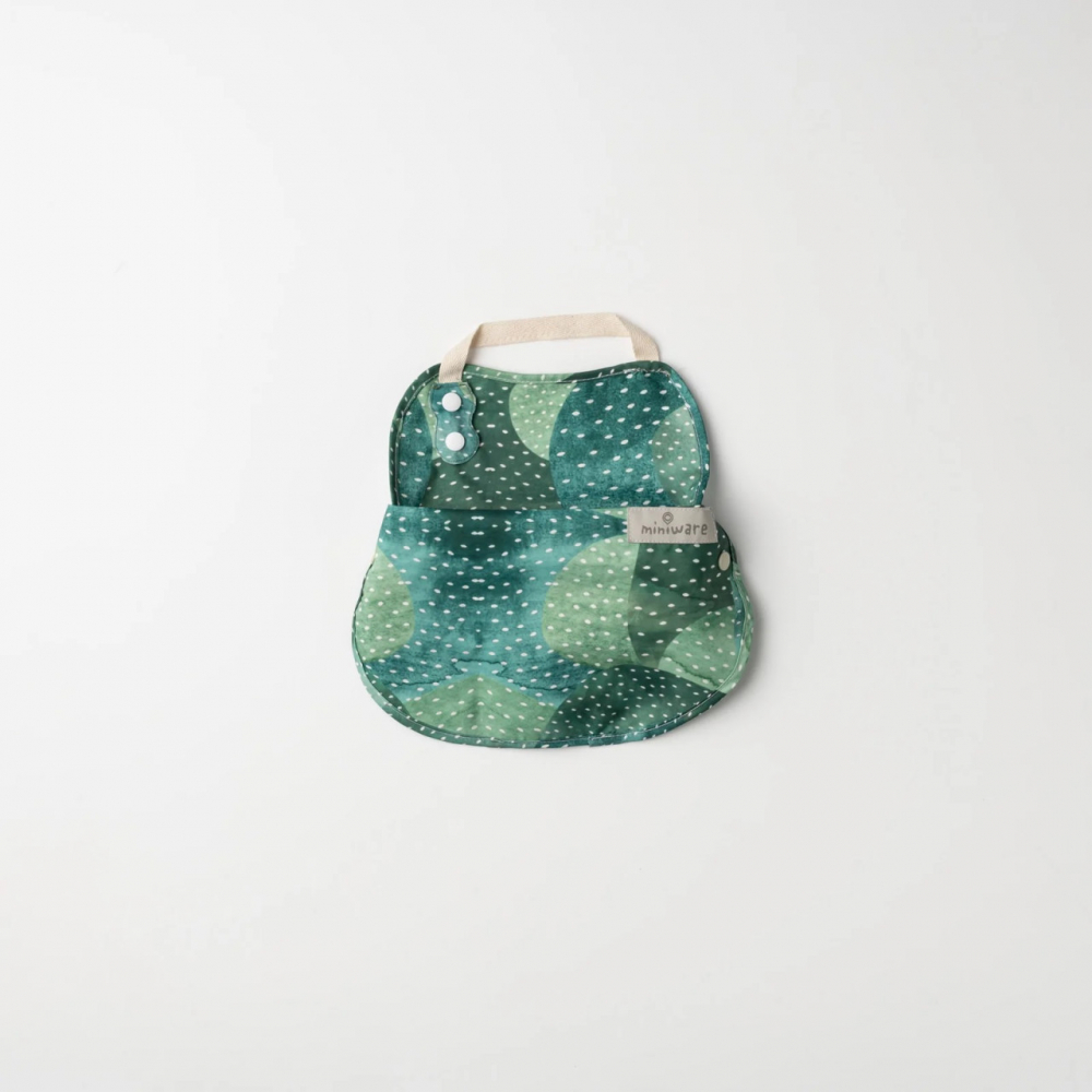 Baveta 2 in 1 Miniware Catch & Cover | Prickly Pear - imagine 3