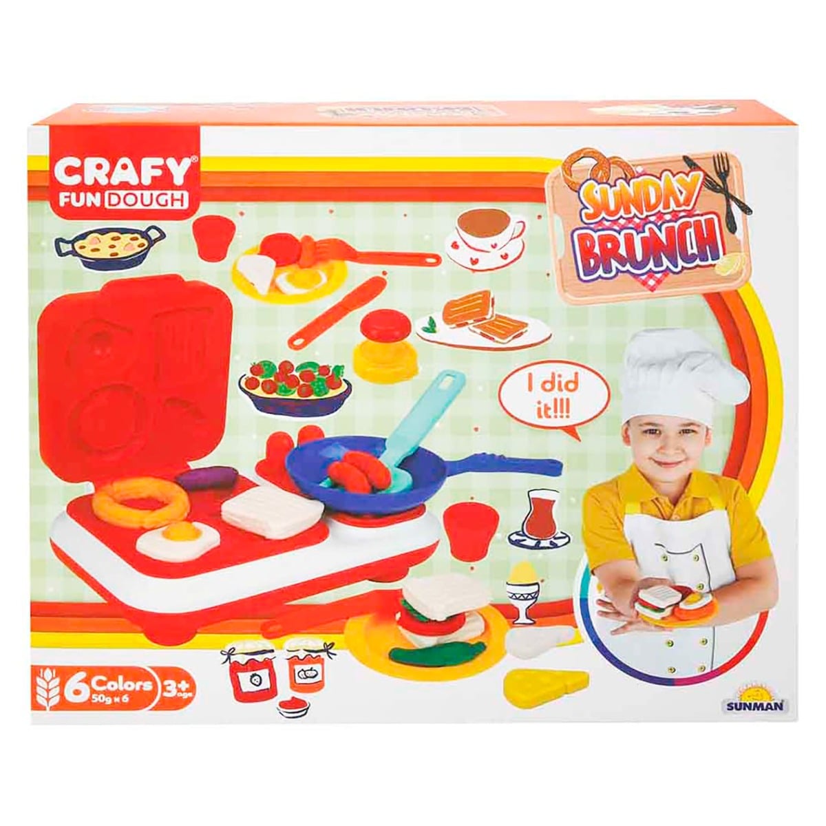 Set Modelare Crafy Sunday Brunch, 23 Piese