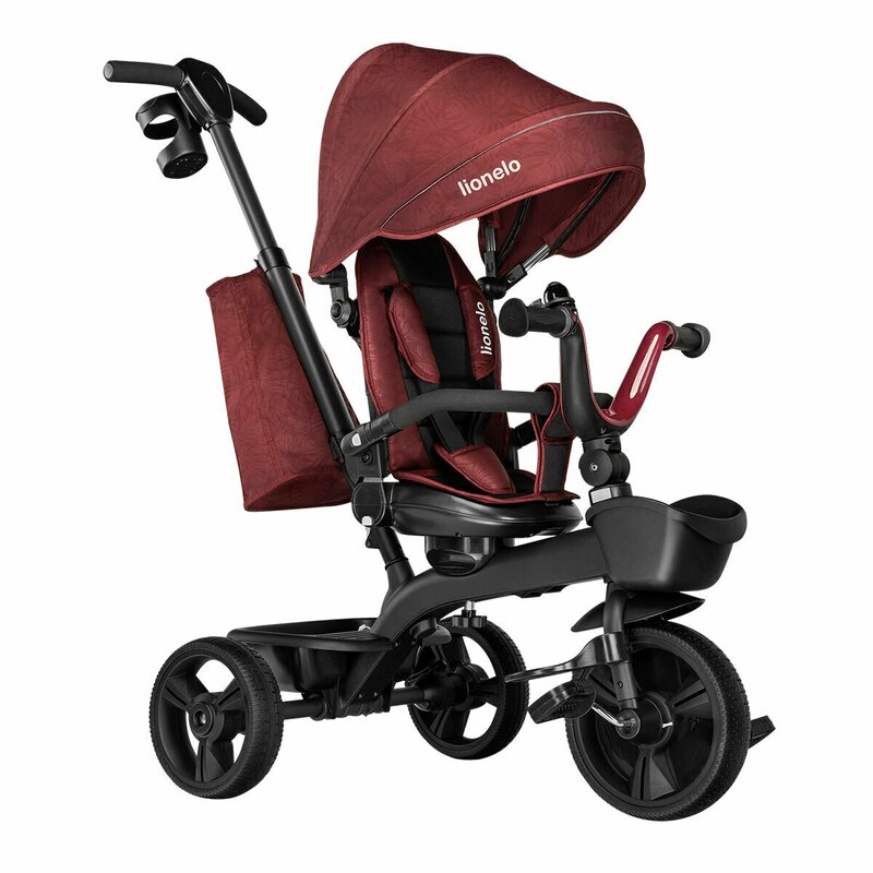 Tricicleta Lionelo Kori Red Burgundy Reversibilă - imagine 4
