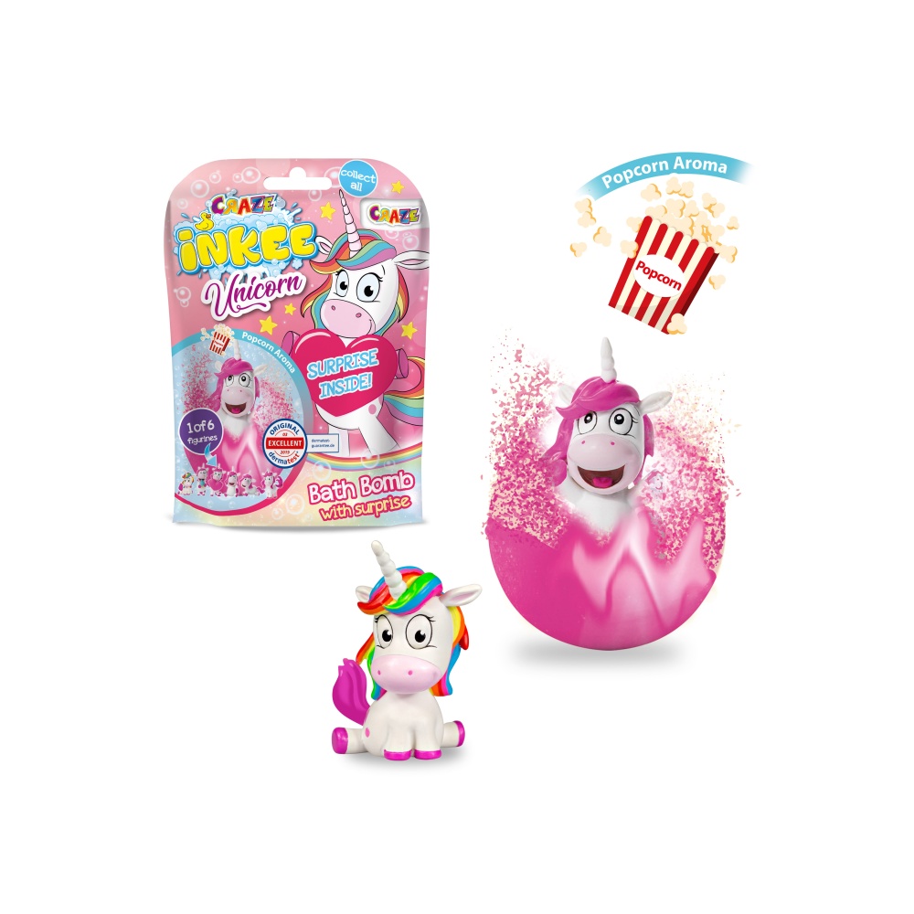 Bila Efervescentă Inkee cu Surpriză Unicorn | Craze - imagine 5
