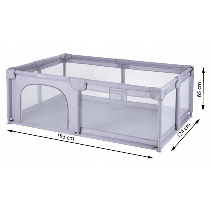Tarc Joaca Kidwell Fanko Gray, 183x124 cm, Siguranta - imagine 2