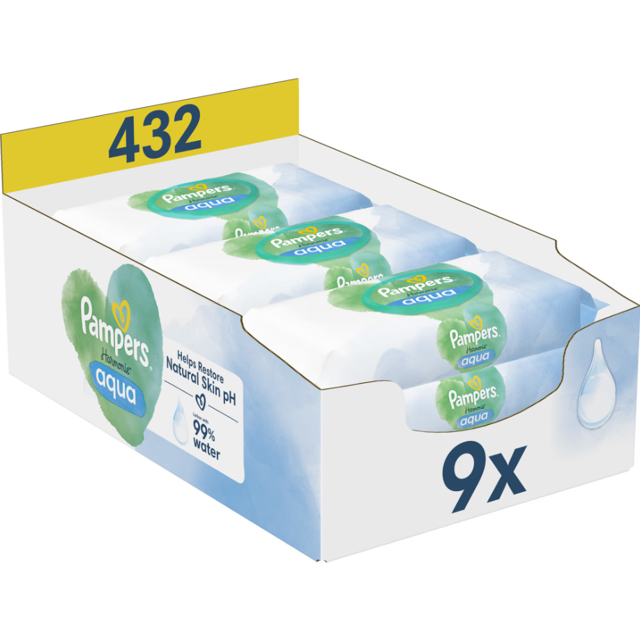 Pampers Harmonie Aqua, Servetele cu 99% Apa - imagine 9