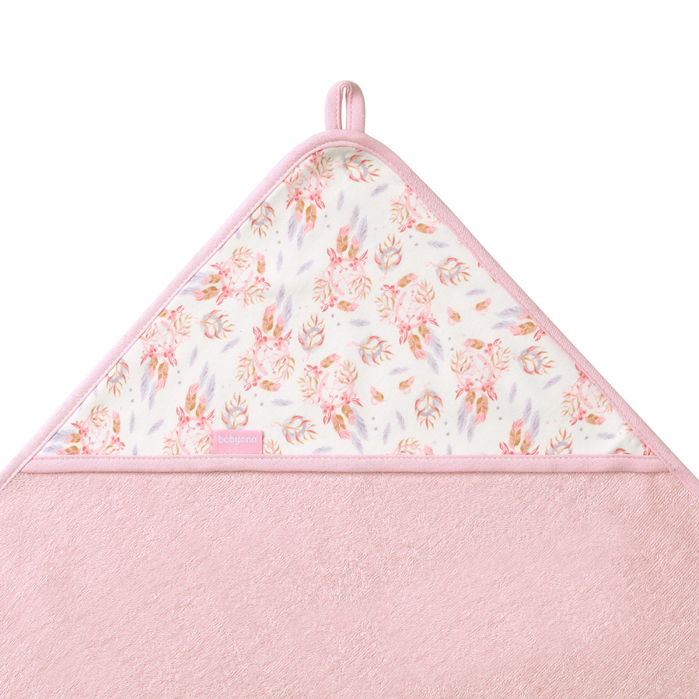 Prosop baie cu gluga Babyono 100x100 cm, Bumbac Moale - imagine 5