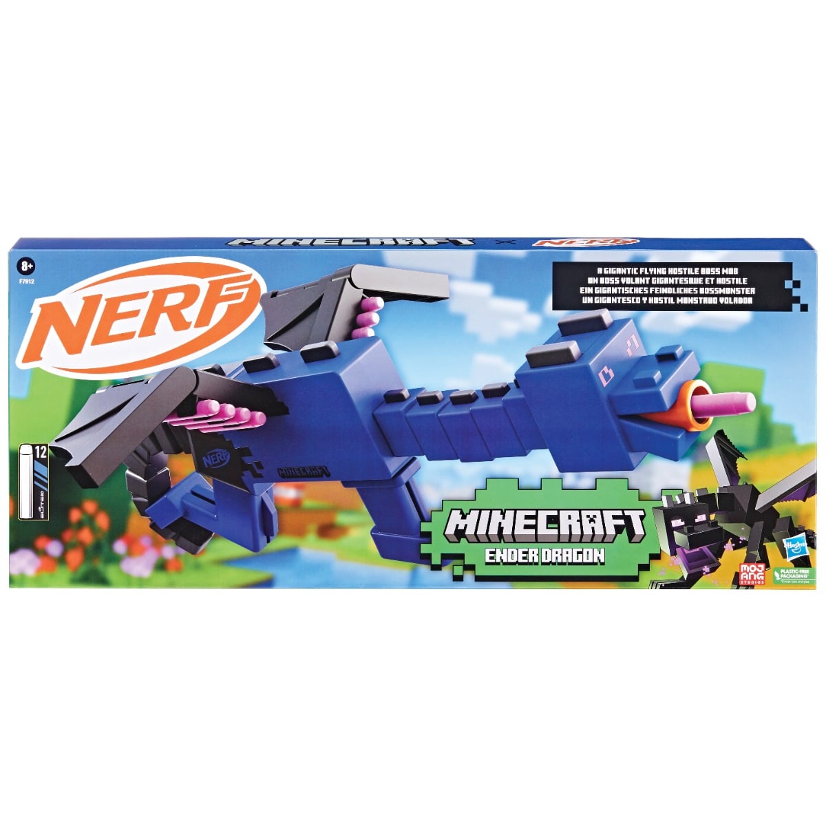 Nerf Minecraft Ender Dragon, Blaster cu 12 săgeți