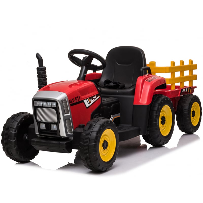 Tractoras Hollicy BJ-611 12V cu Remorca, Rosu