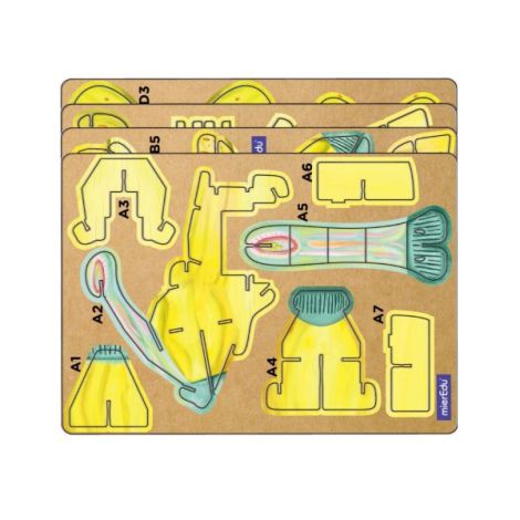 Puzzle 3D Sunet Parasaurolophus Mieredu - imagine 4