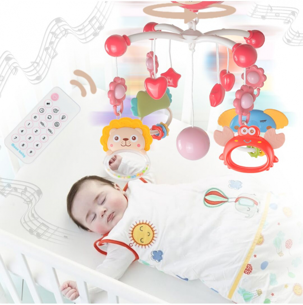 Carusel Muzical Roz cu Proiector Malplay - imagine 9