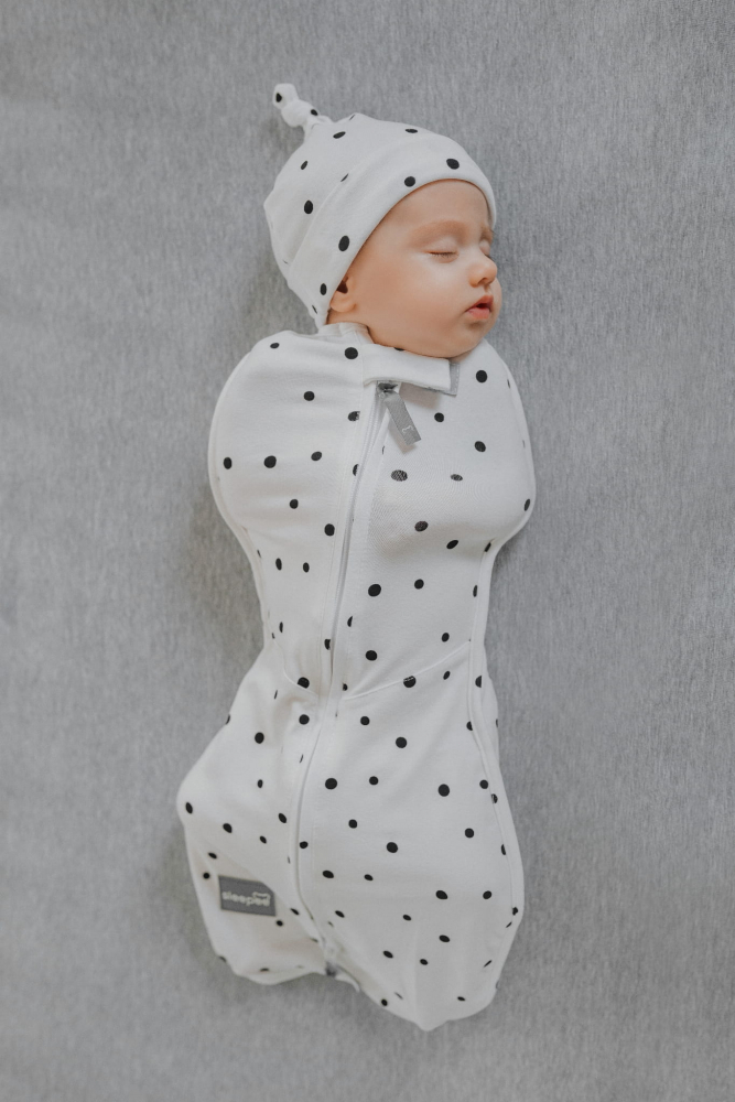 Nor Pufos Sac Swaddle Nou Născut + Căciuliță