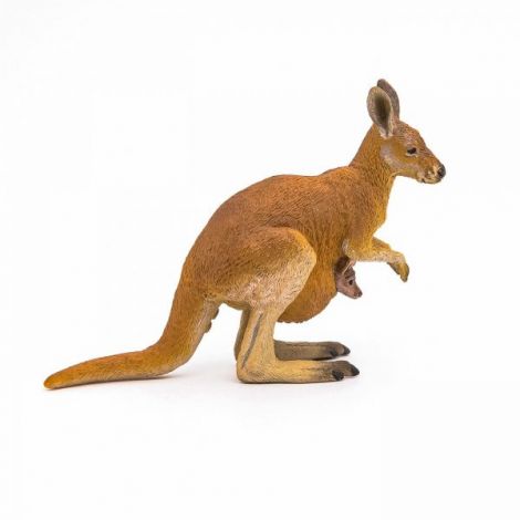 Papo Figurina Cangur Cu Pui - Realism Exceptional - imagine 2