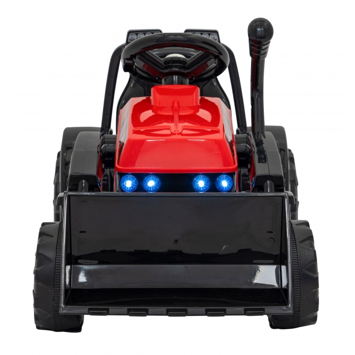 Buldozer Electric Ramiz 6V pentru Copii Red - imagine 3