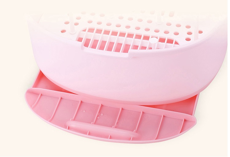 Cutie Depozitare Biberoane Little Mom Pink - imagine 3