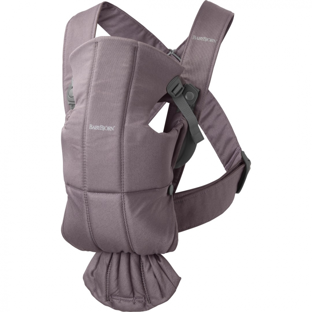 Marsupiu BabyBjorn Mini Dark Purple, Anatomic - imagine 7